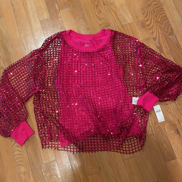 Anthropology Pilcro NWT size M sequin top - Picture 3 of 11